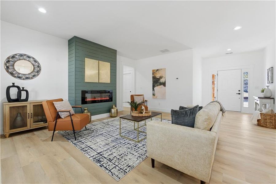 Furnished interior view inside a new home in , Cartersville (Image 37).