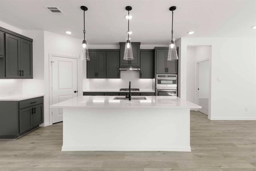 Furnished interior view inside a new home in Coyote Meadows 50s, Anna (Image 15). Furnished interior view inside a new home in Coyote Meadows 50s, Anna (Image 15).