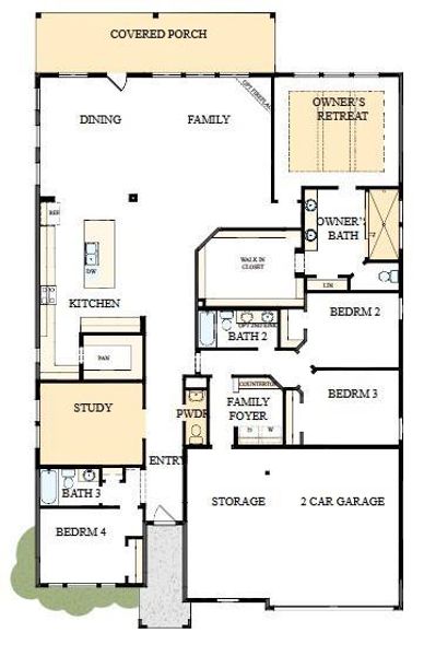 Welcome to The Birkshire by David Weekley Homes. Move-In-Ready Now!