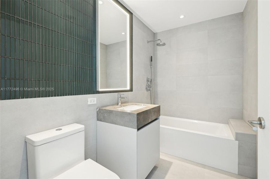 Furnished interior view inside a new home in , Miami Beach (Image 30).