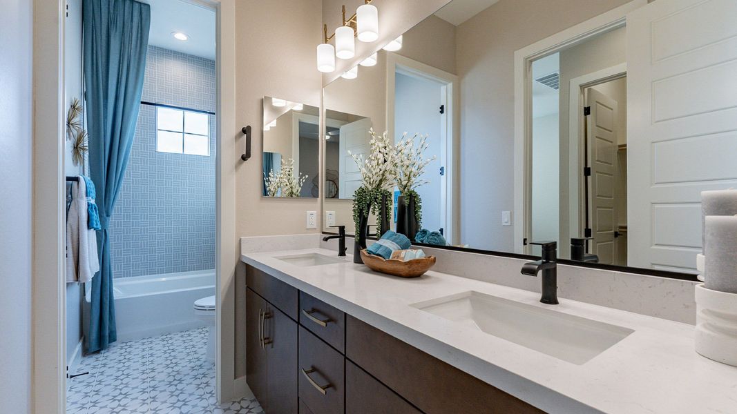 Representative furnished interior of a home built from the Jade by DRB Homes in Hacienda at Estrella, Goodyear (Image 5).