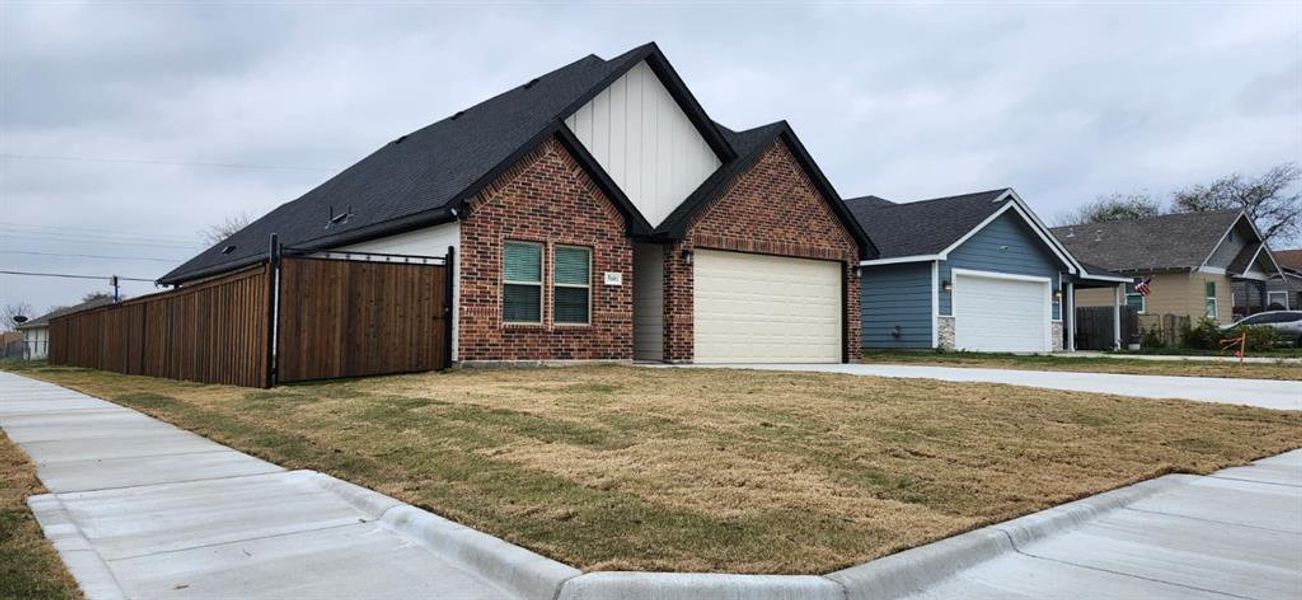 Front exterior of a new home in , Fort Worth, TX, highlighting curb appeal (Image 1).