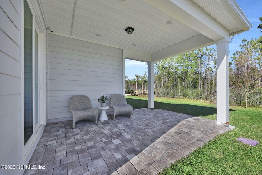 Exterior details and patio area of a home in Murray Farms, Middleburg (Image 39).