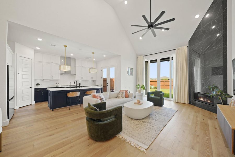 Furnished interior view inside a new home in Sienna, Missouri City (Image 17). Furnished interior view inside a new home in Sienna, Missouri City (Image 17).