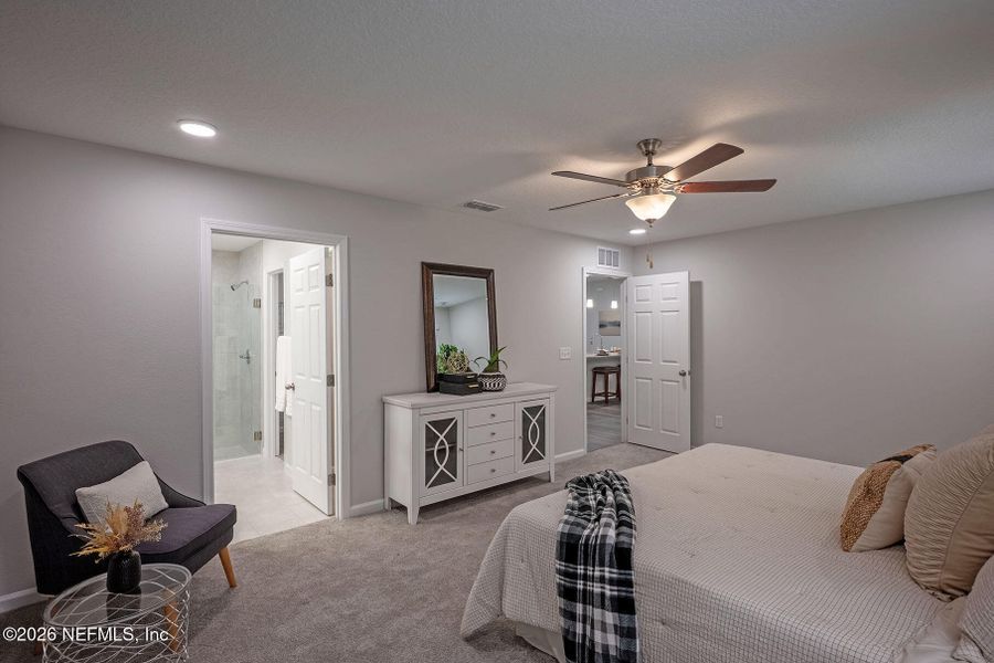 Furnished interior view inside a new home in , Jacksonville (Image 39).