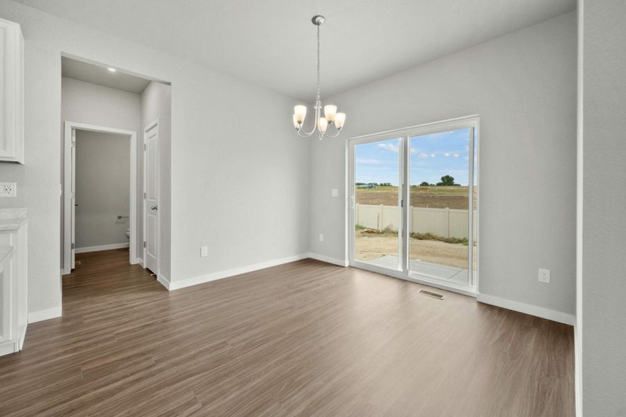 Representative unfurnished interior of a home built from the Balsam by View Homes in Aspen Ranch, Fountain (Image 14).