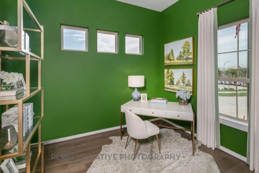 Furnished interior view inside a new home in Bridgeland Central: The Cottages, Cypress (Image 25).