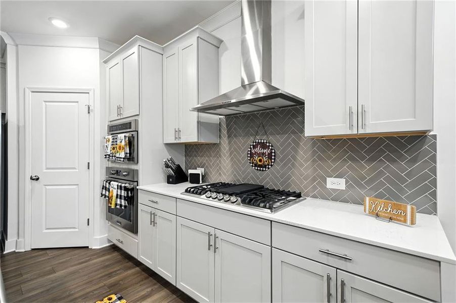 Furnished interior view inside a new home in Hickory Bluffs, Canton (Image 18). Furnished interior view inside a new home in Hickory Bluffs, Canton (Image 18).