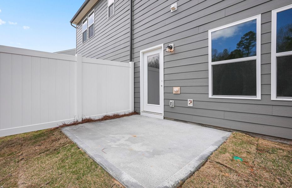Exterior details and patio area of a home in Mallard Park, Charlotte (Image 27). Exterior details and patio area of a home in Mallard Park, Charlotte (Image 27).