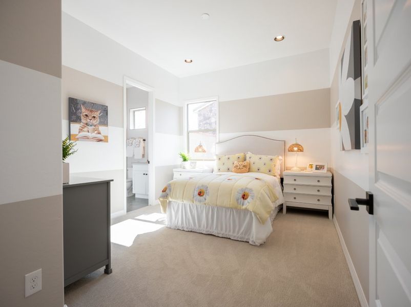 Furnished interior view inside a new home in Elegance at Eastmark, Mesa (Image 39).