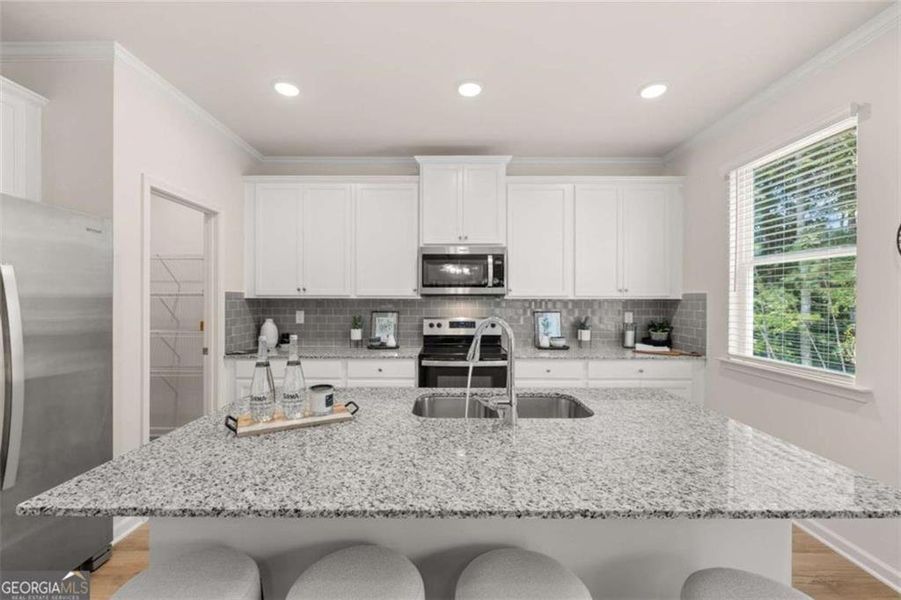 Furnished interior view inside a new home in Whisper Creek, Atlanta (Image 12).