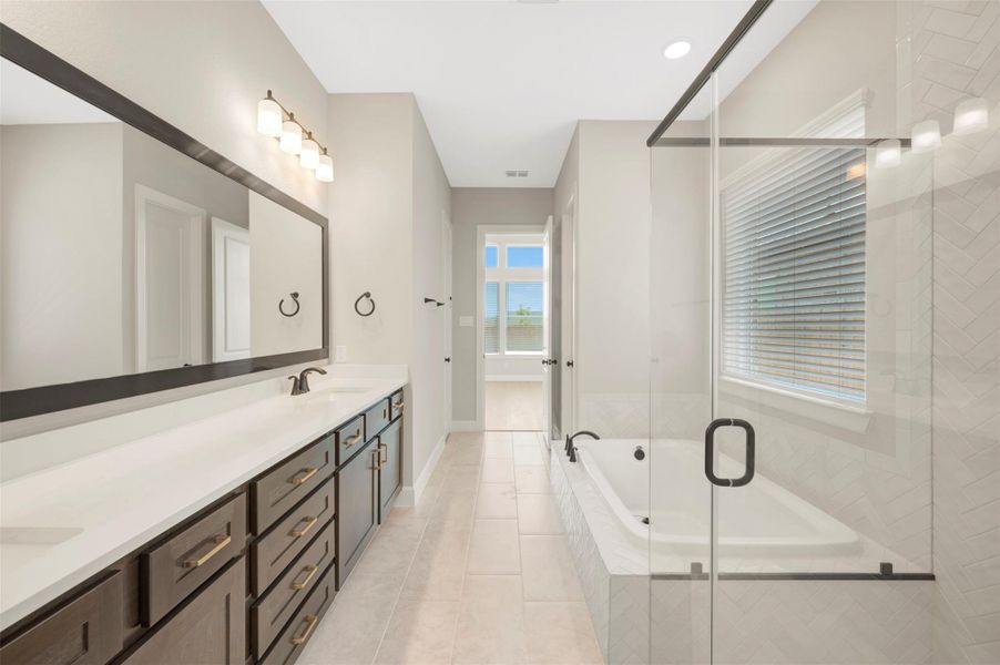 Furnished interior view inside a new home in Harvest Green - Reserve Collection, Richmond (Image 7).