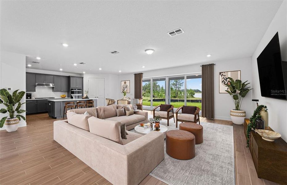 Furnished interior view inside a new home in Riverwood, Zephyrhills (Image 9).