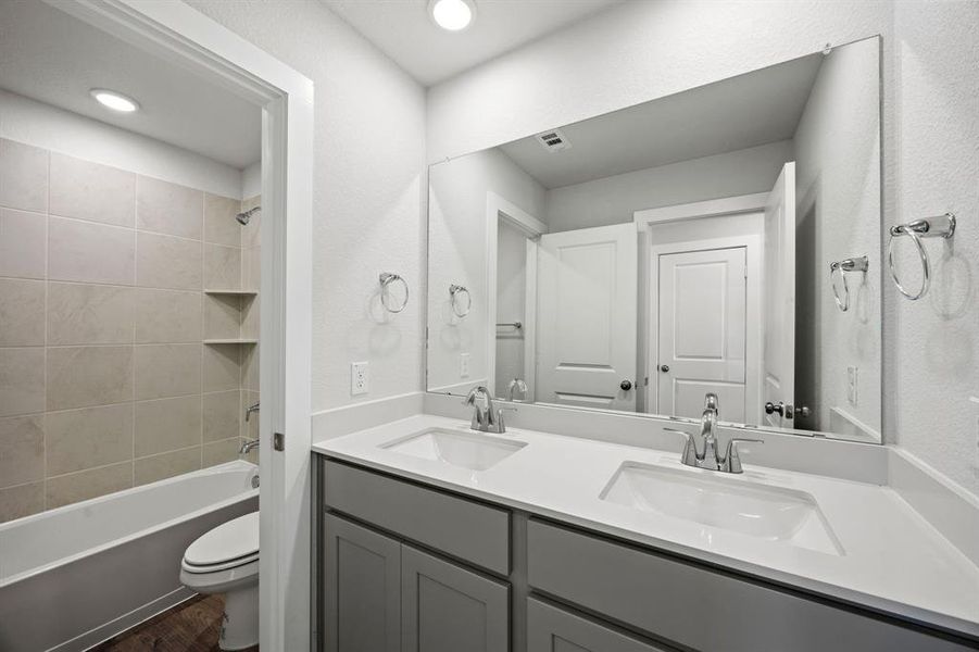 Furnished interior view inside a new home in MiraVerde, Crowley (Image 7).