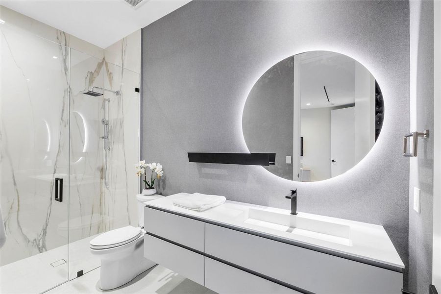 Furnished interior view inside a new home in , Fort Lauderdale (Image 48).