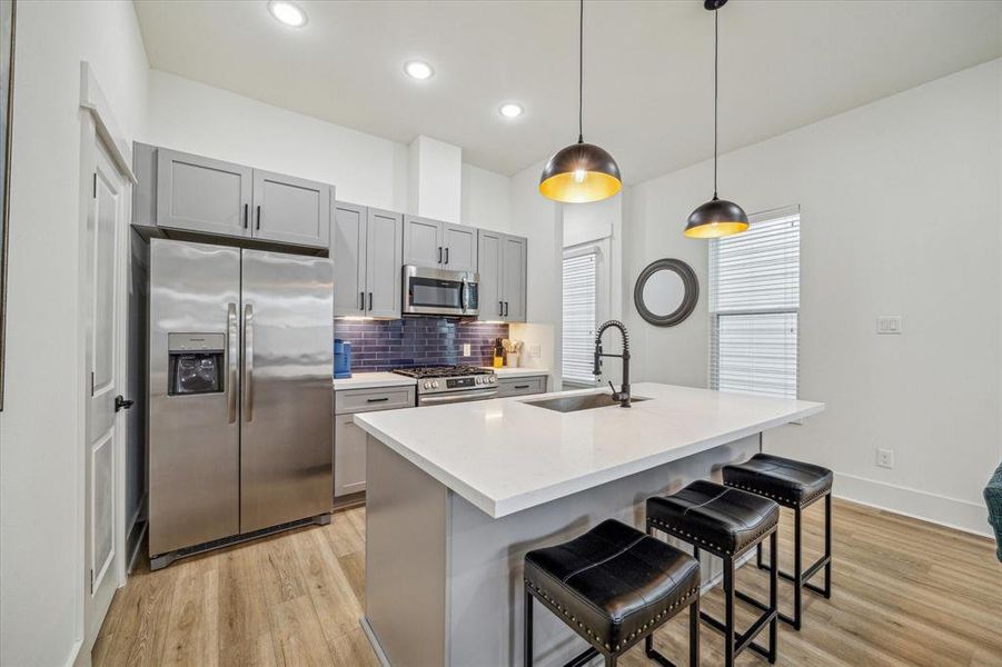 This modern kitchen allows is perfect for entertaining