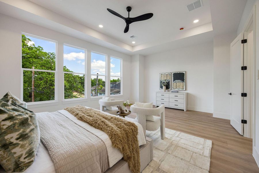 Furnished interior view inside a new home in , Houston (Image 29).