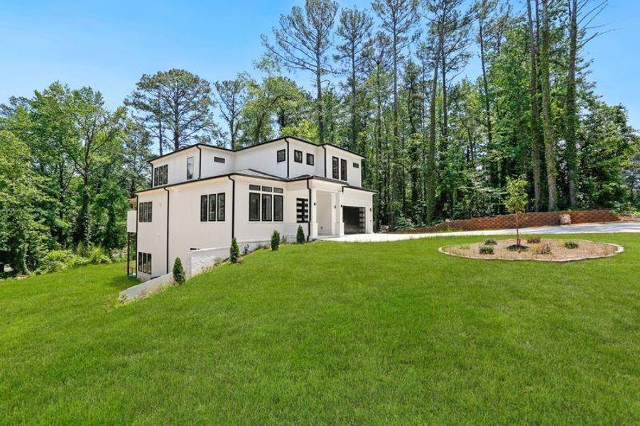 Exterior details and patio area of a home in , Atlanta (Image 3). Exterior details and patio area of a home in , Atlanta (Image 3).
