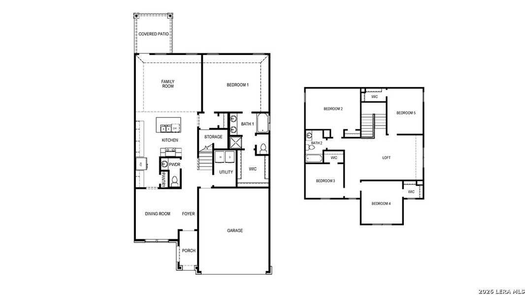 2D floor plan layout of this home in Steele Creek, Cibolo, TX (Image 4).