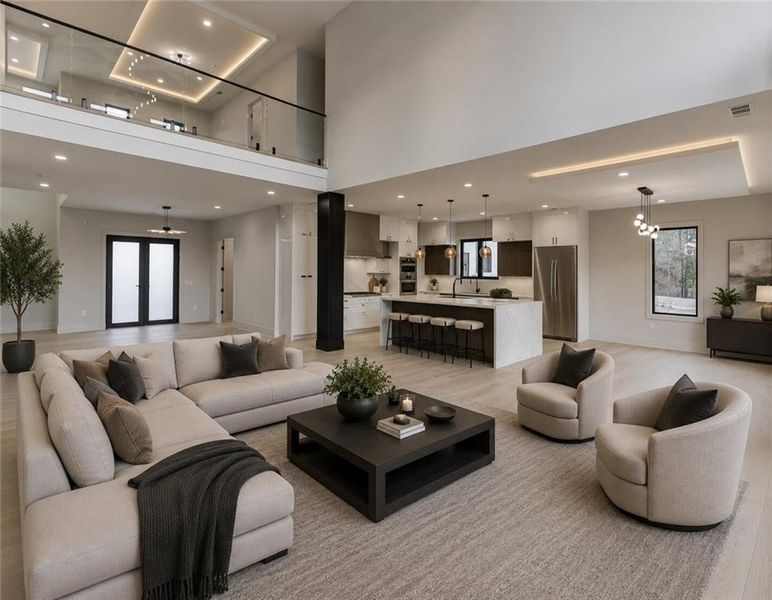 Furnished interior view inside a new home in , Buford (Image 37).
