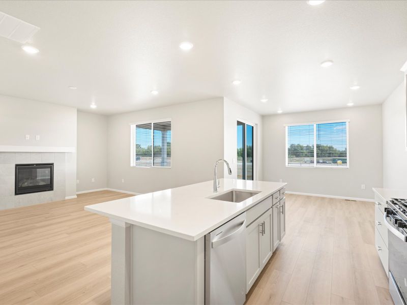 The Granby floorplan interior image taken at a Meritage Homes community in Northern Colorado.