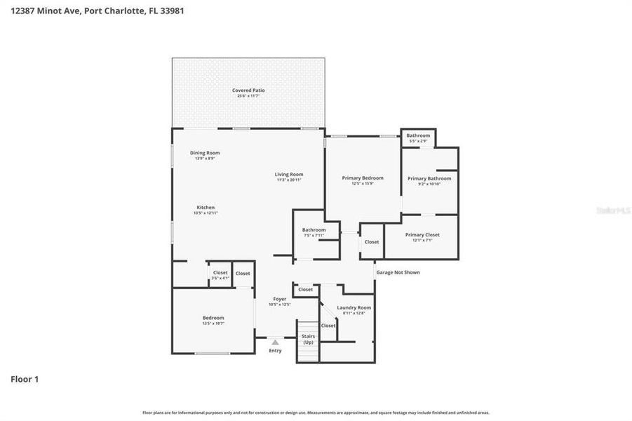 2D floor plan layout of this home in , Port Charlotte, FL (Image 6).