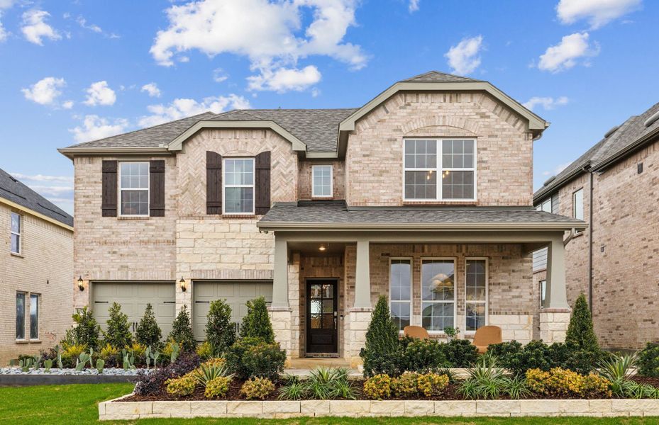 Representative exterior photo of a completed home built from the Albany by Pulte Homes in Whitewing Trails, Princeton, TX (Image 24).