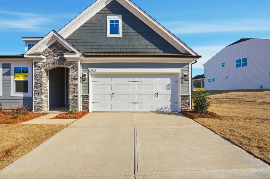 Front exterior of a new home in Carrington, Stanley, NC, highlighting curb appeal (Image 27).