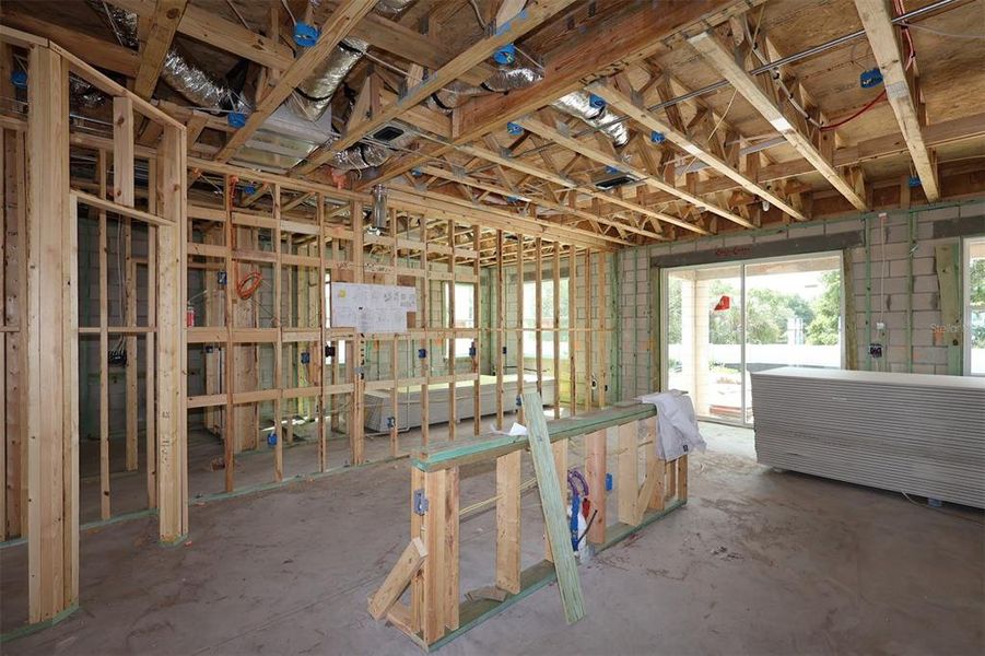 In-progress construction of a new home in Center Lake on the Park, St. Cloud, FL (Image 14). In-progress construction of a new home in Center Lake on the Park, St. Cloud, FL (Image 14).