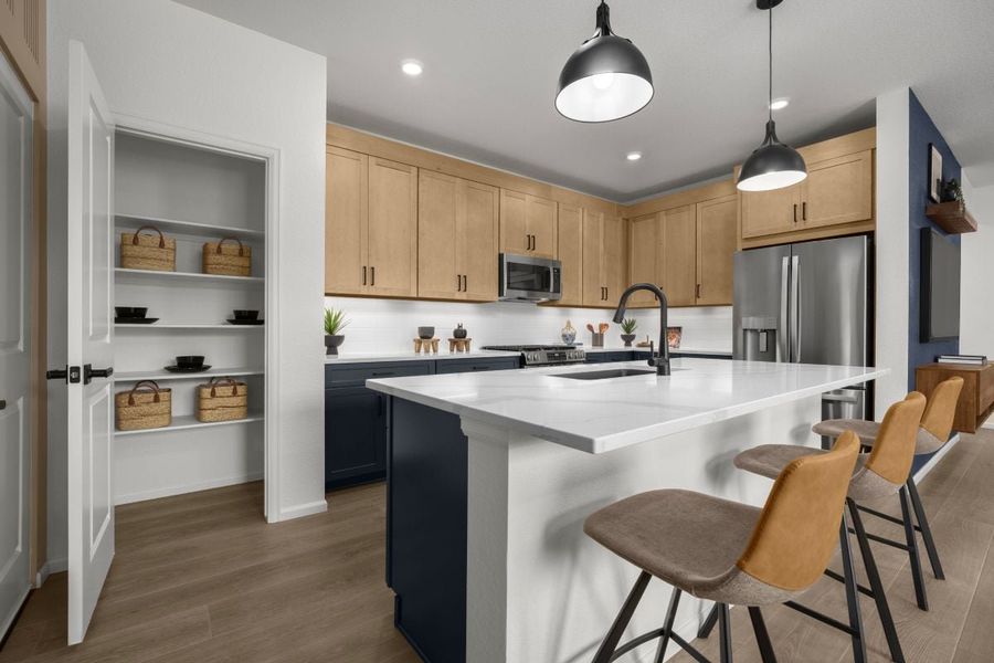 Representative furnished interior of a home built from the 2138 Modeled by KB Home in Windler Wildflower, Aurora (Image 9).