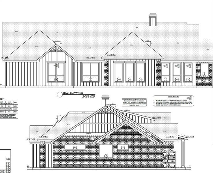 Exterior rendering of this home design in , Paradise, TX (Image 4).