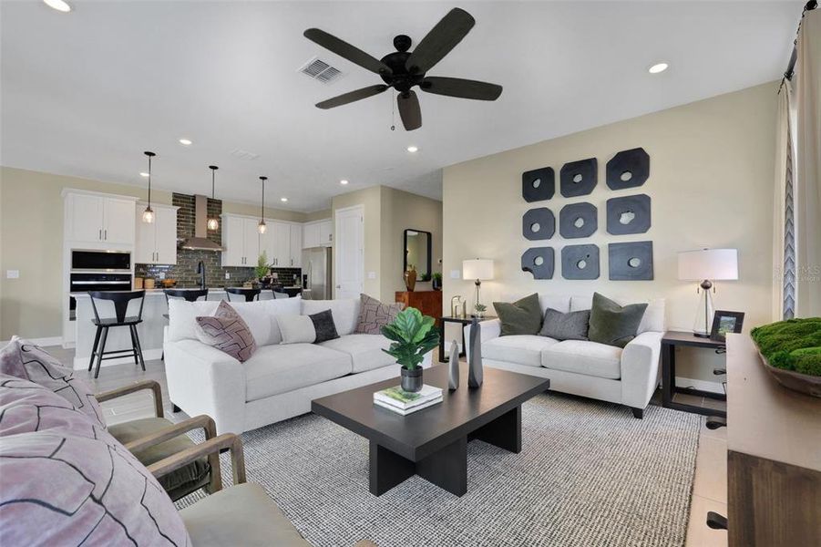 Furnished interior view inside a new home in Crossroads at Kelly Park, Apopka (Image 34).