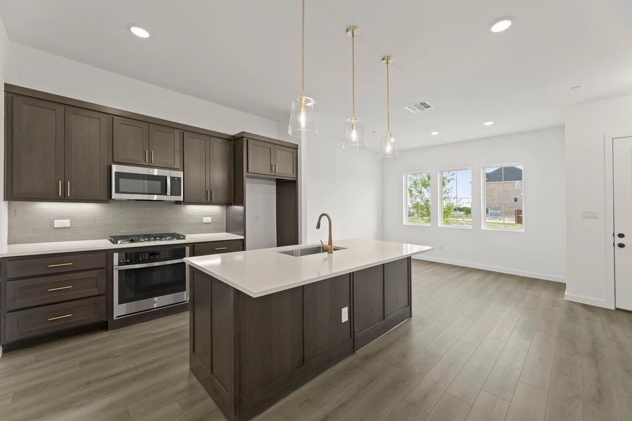 Open Kitchen-Living Room Representative Photo featuring the Laguna Collection Open Kitchen-Living Room Representative Photo featuring the Laguna Collection