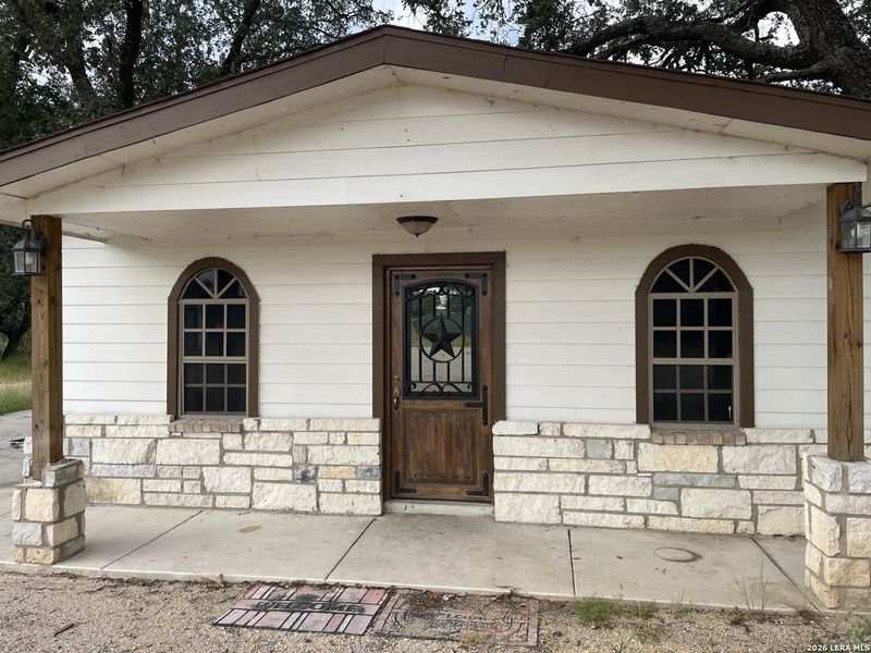 Exterior details and patio area of a home in , Devine (Image 1). Exterior details and patio area of a home in , Devine (Image 1).