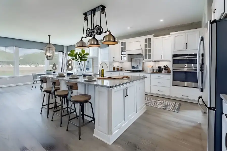 Representative furnished interior of a home built from the Paxton by Fischer Homes in Governor’s Preserve, Canton (Image 37).