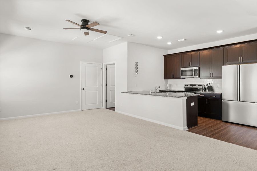 Furnished interior view inside a new home in , Summerville (Image 14). Furnished interior view inside a new home in , Summerville (Image 14).