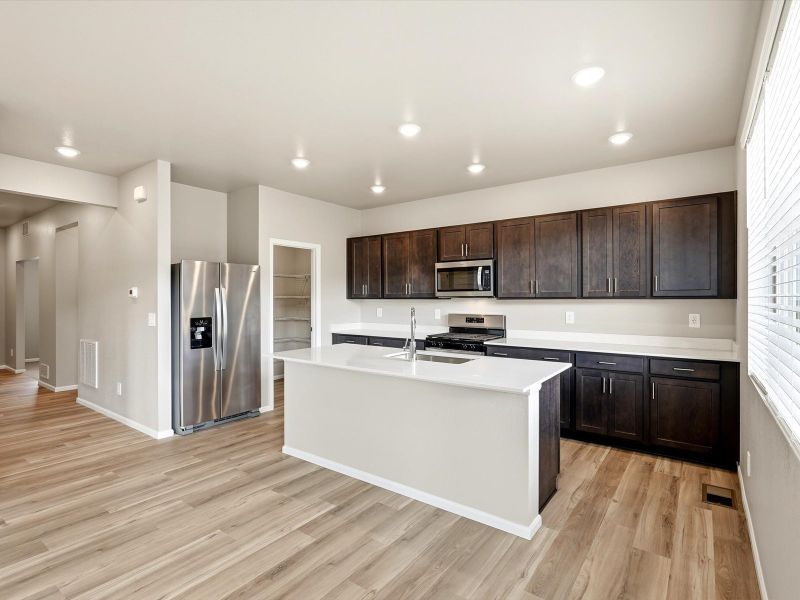 Furnished interior view inside a new home in Meridian Ranch, Peyton (Image 5).