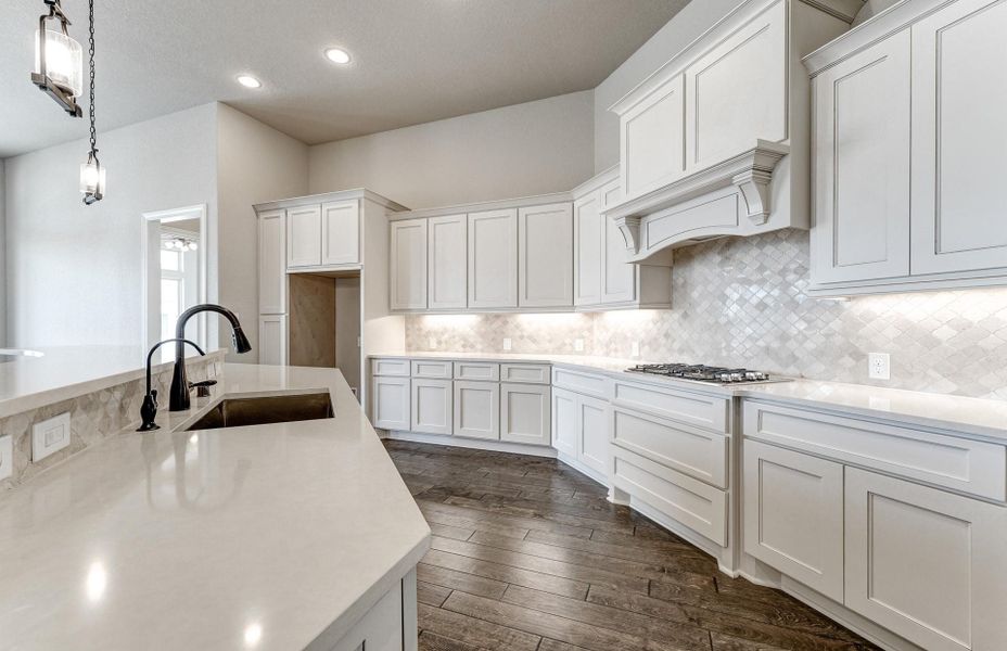 Furnished interior view inside a new home in Bridgeland 60′, Cypress (Image 8).