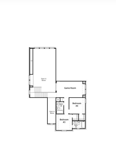 2D floor plan layout for the Fordham Plan by Highland Homes in Wildrye, Waller, TX (Image 24). 2D floor plan layout for the Fordham Plan by Highland Homes in Wildrye, Waller, TX (Image 24).