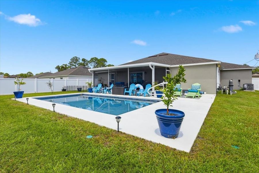 Exterior details and patio area of a home in , Palm Coast (Image 31). Exterior details and patio area of a home in , Palm Coast (Image 31).