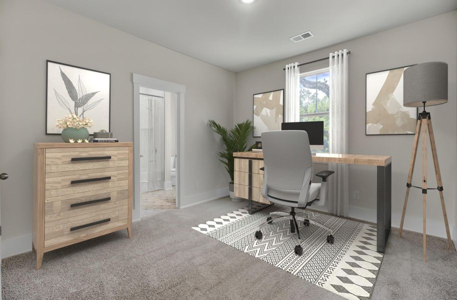 Furnished interior view inside a new home in Indigo Grove Single Family Homes, Johns Island (Image 43).