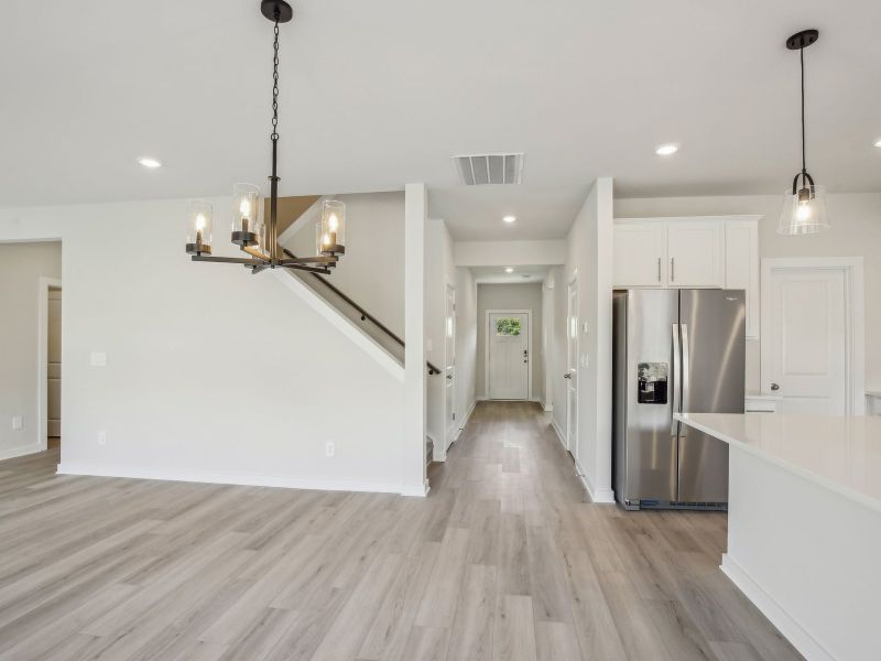 Dining room in the Dakota floorplan in a Meritage Homes community.