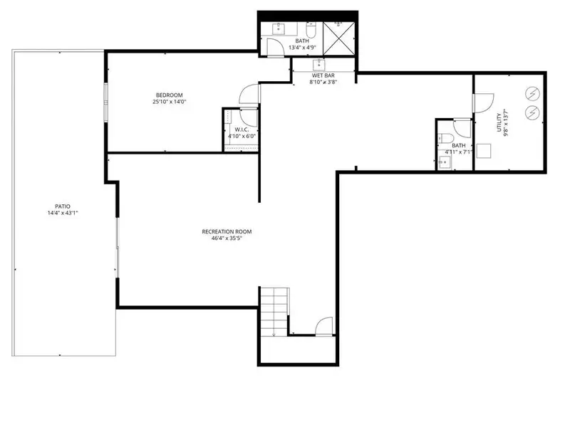 2D floor plan layout of this home in , Sandy Springs, GA (Image 7).
