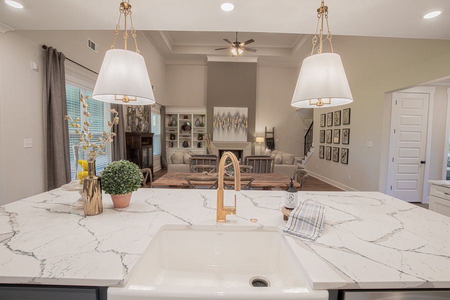 Representative furnished interior of a home built from the Huntington by Grant & Co in White Oak, Arlington (Image 29).