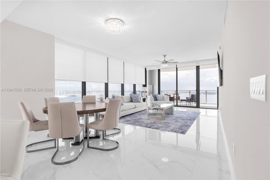 Furnished interior view inside a new home in Aria Reserve, Miami (Image 15). Furnished interior view inside a new home in Aria Reserve, Miami (Image 15).