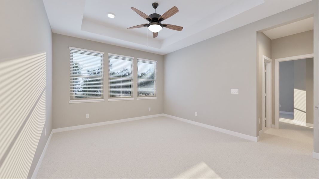 Representative unfurnished interior of a home built from the Hampton by Tricoast Homes in Summer Place  35', Montgomery (Image 37).