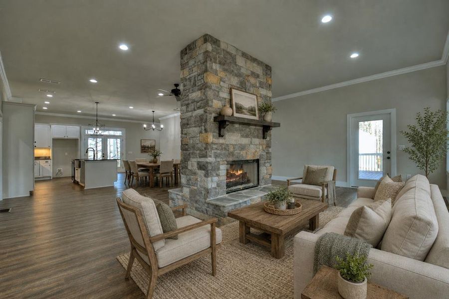 Furnished interior view inside a new home in , Ellijay (Image 11). Furnished interior view inside a new home in , Ellijay (Image 11).