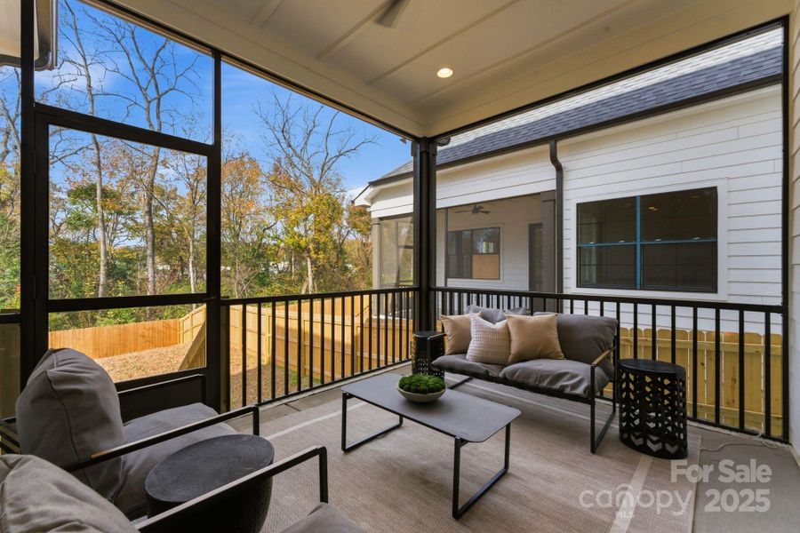 Exterior details and patio area of a home in , Charlotte (Image 25).