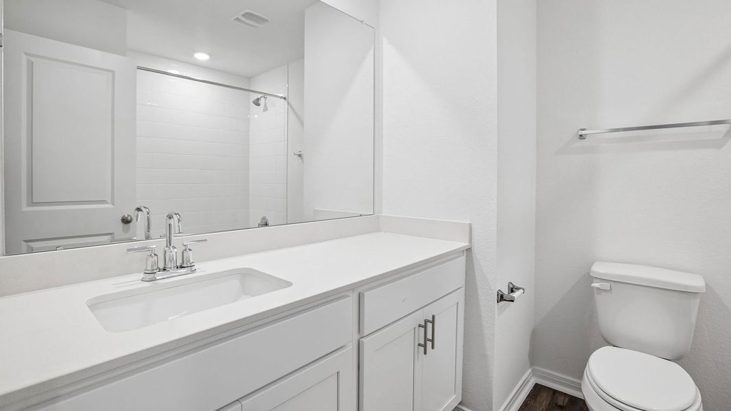 Furnished interior view inside a new home in Prairie Lakes, Buda (Image 12).