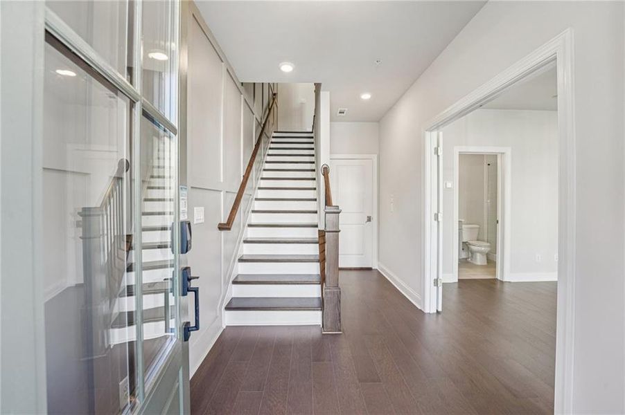 Spacious, unfurnished interior of a new home in Towns on Thompson, Alpharetta (Image 41).